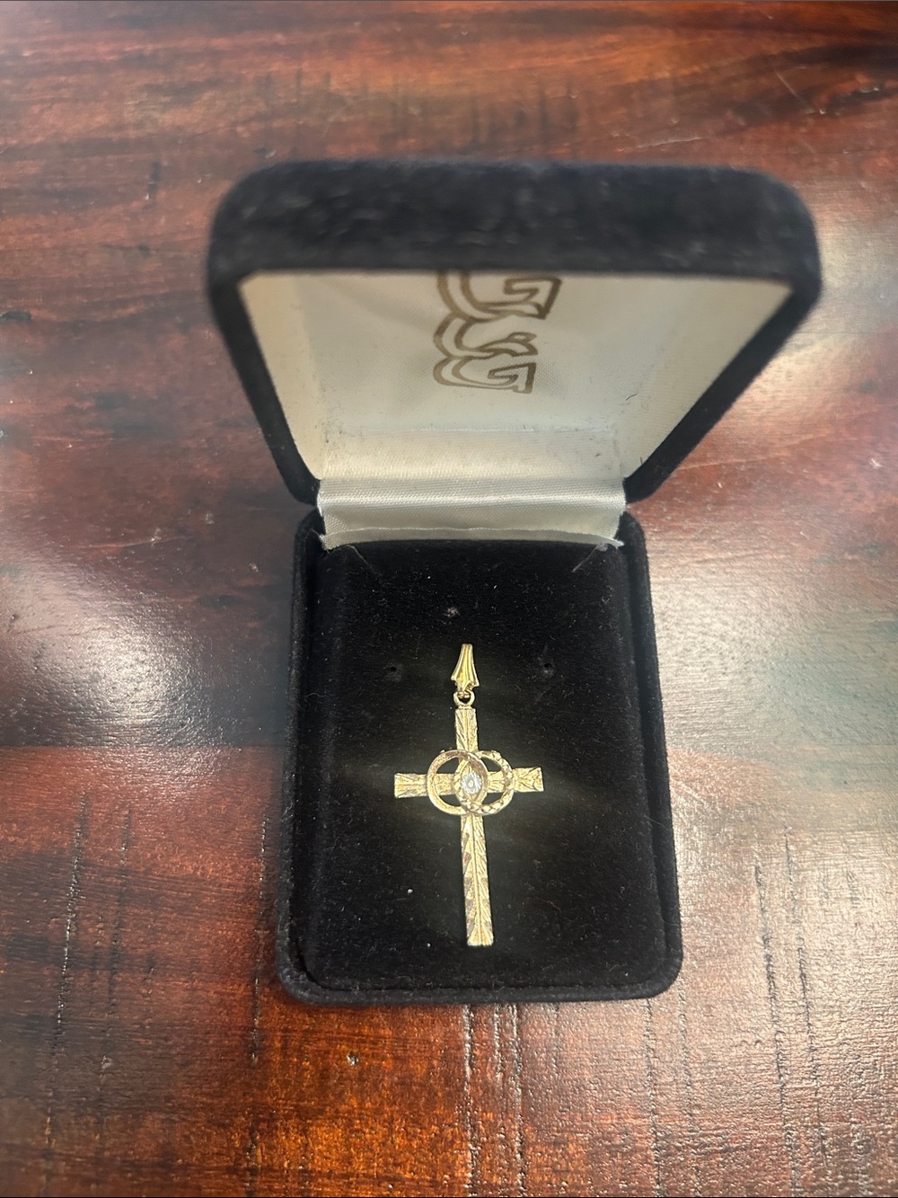 Gold-Tone Celtic Cross Pendant Necklace - Unbranded